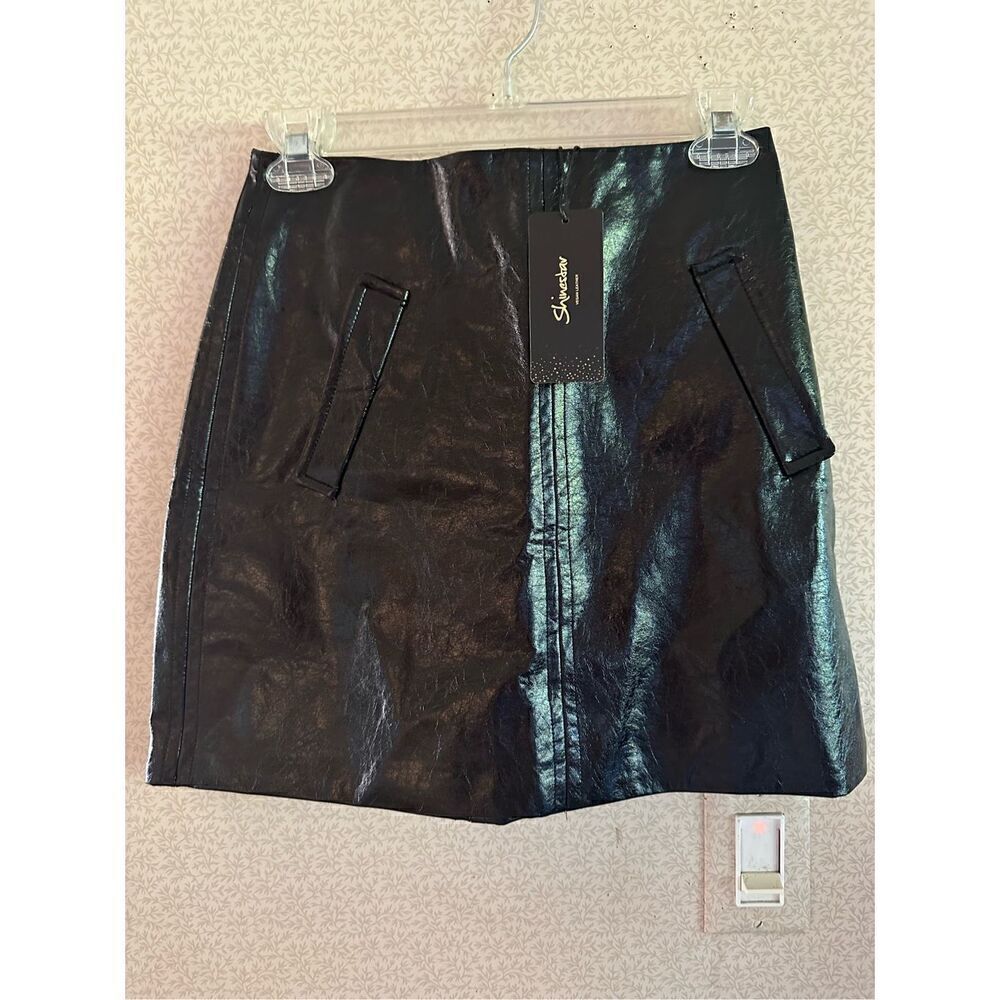 New with tags vegan leather mini skirt